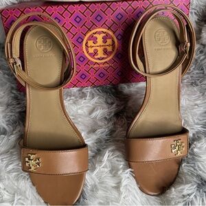 Tory Burch Brown Leather Sandals